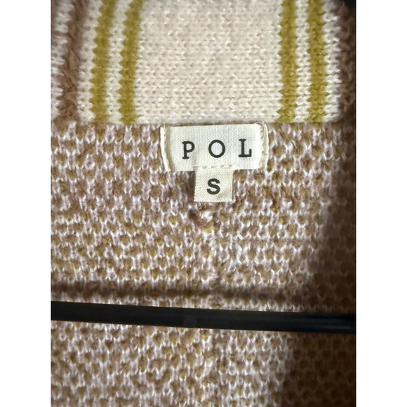 Women's POL Beige Brown Floral Knit Thick Plush Cardigan S - Picture 3 of 5